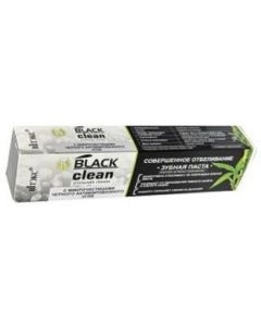 ВИТЭКС BLACK CLEAN Угольная линия с микрочастицами активированного угля и серебра, Зубная паста "Совершенное отбеливание", 85мл